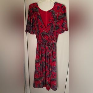 Red dress size 14